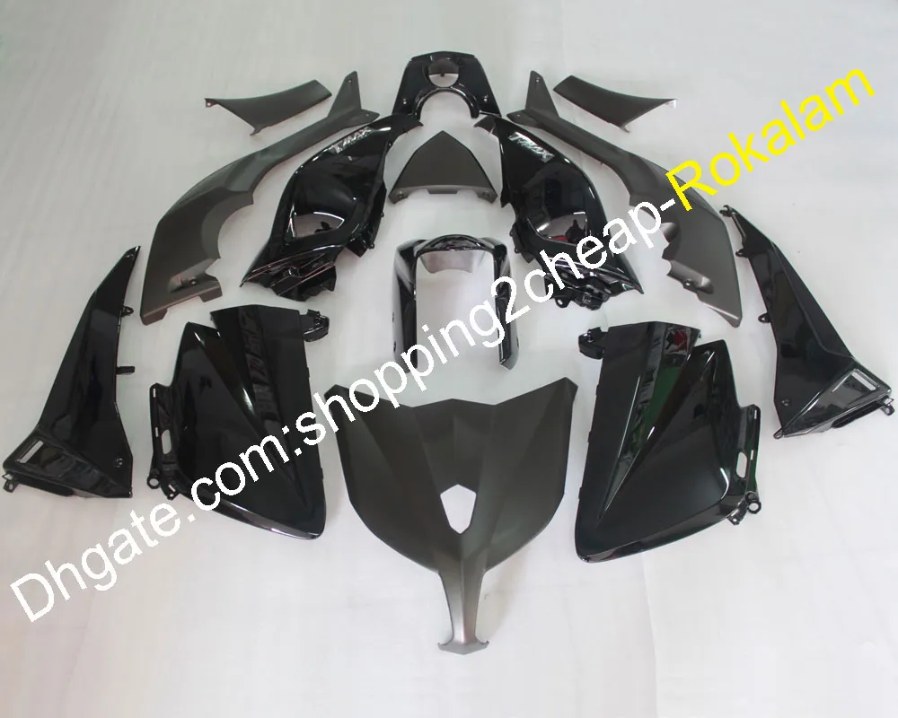 För Yamaha Tmax 530 2012 2013 2014 T-Max 530 Tmax530 12 13 14 Svart Sport Motorcykel Aftermarket Kit Fairing (formsprutning)