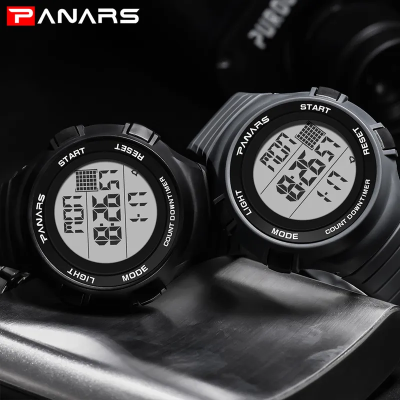 PANARS Digital Watch Men LED Display Digital Military Sport Watch Men's Watches Fashion Wristwatch Mens 81063034