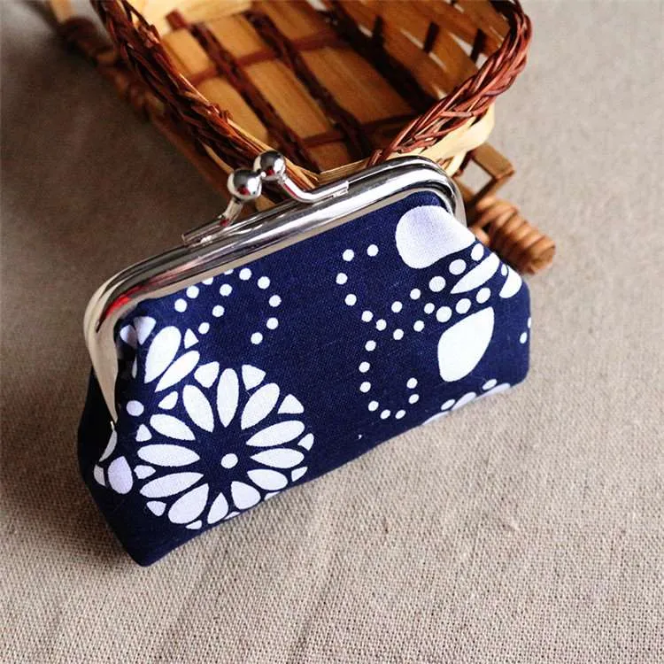 Vintage Floral Cotton Coin Purse With Kiss Lock And Change Pouch From Sarahzhang88 0.92 DHgate.Com