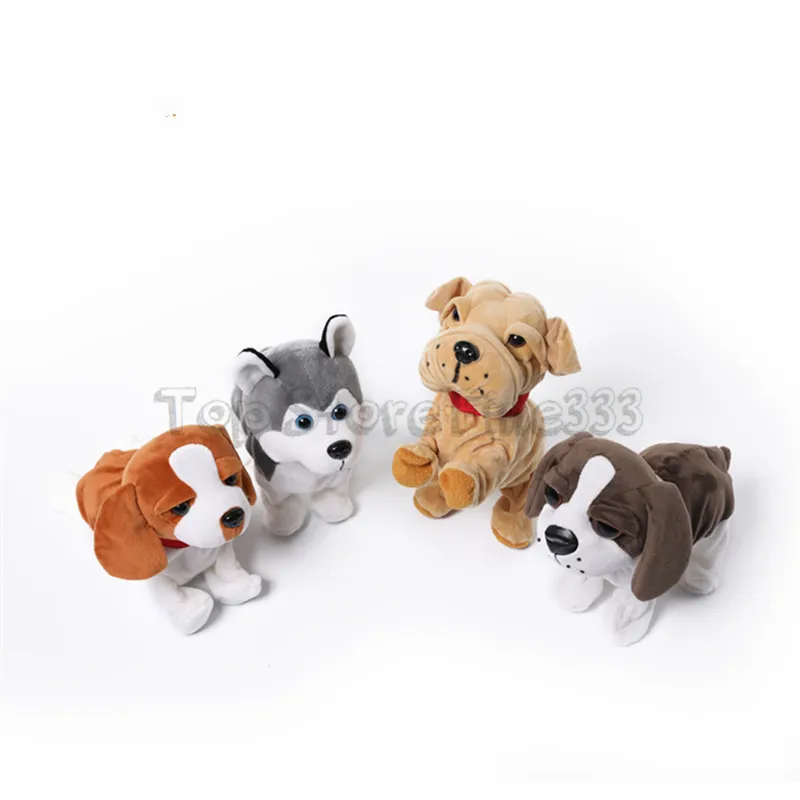 Wholesale Rainbow Electronic Walking Dog Stuffed Battery Operated Kids Toys