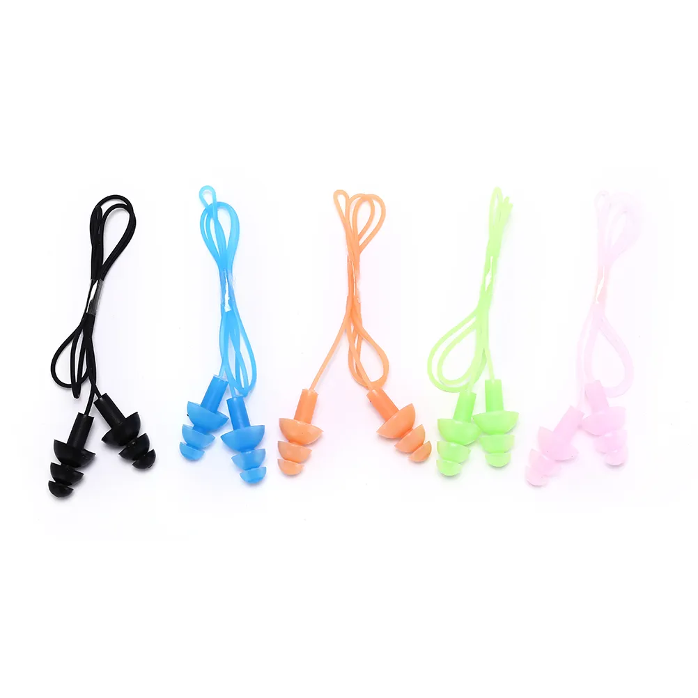 Wholesale Universal Soft Silicone Swimming Ear Plugs Earplugs Pool