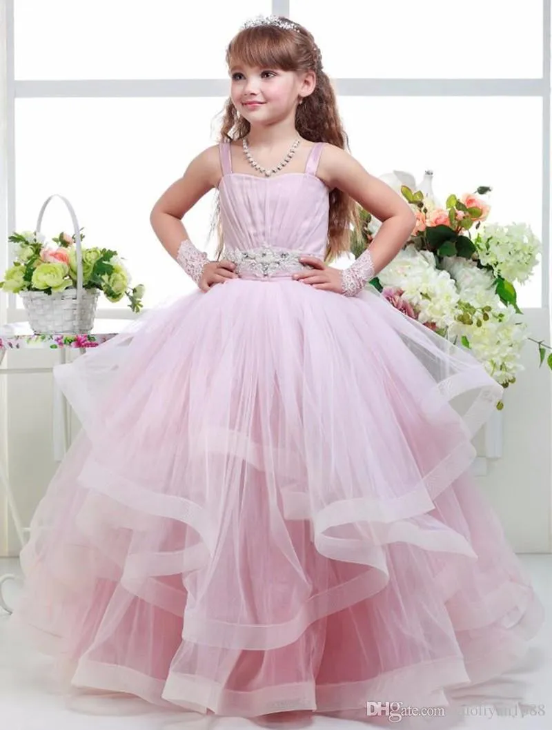 Formal Piso Comprimento Flor Menina Vestido Menina Menina Princesa Brithday Manga Longa Lolita Ball Vestido Crianças Vestidos