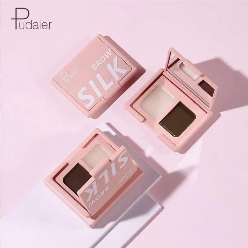 Pudaier Styling Bushy Eyebrow Gel Eyebrow styling and dyeing Brows Soap Natural Long Lasting Ultra Fine Eye Brow Cream Cosmetics
