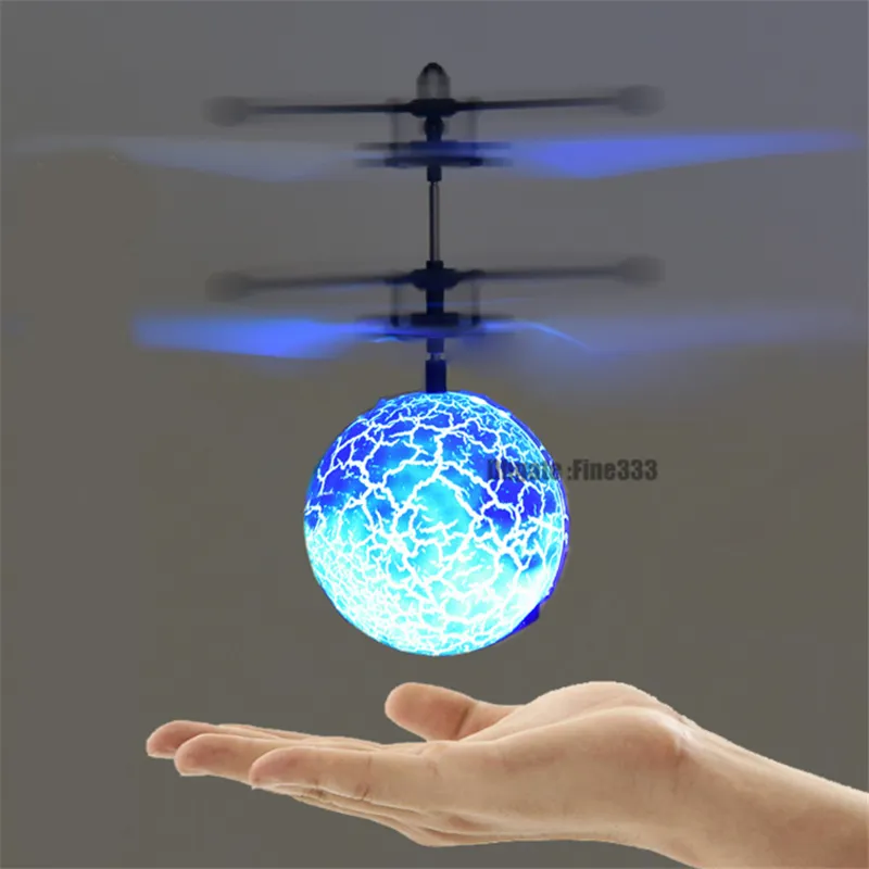 Balle volante LED lumineuse pour enfants, balles de vol électroniques à  Induction infrarouge, avion télécommandé, jouets hélicoptère à détection