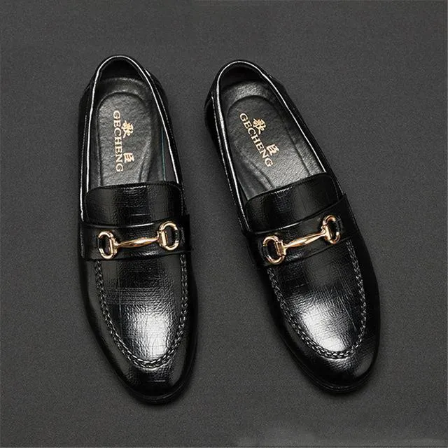 Feest Italiaans 3335 klassieke formele avondjurk Loafers elegante mannen schoenen lederen sepatu slip op pria buty