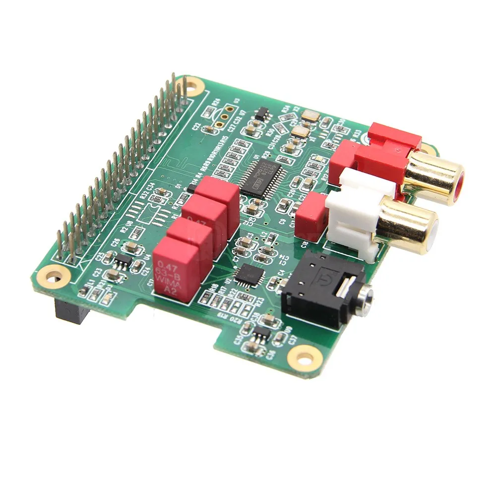Freeshipping Raspberry Pi DAC Expansion Board PCM5122 HIFI Audio Module Compatible w/ Raspberry Pi 3 Model B+(Plus), 3B, 2B, B+