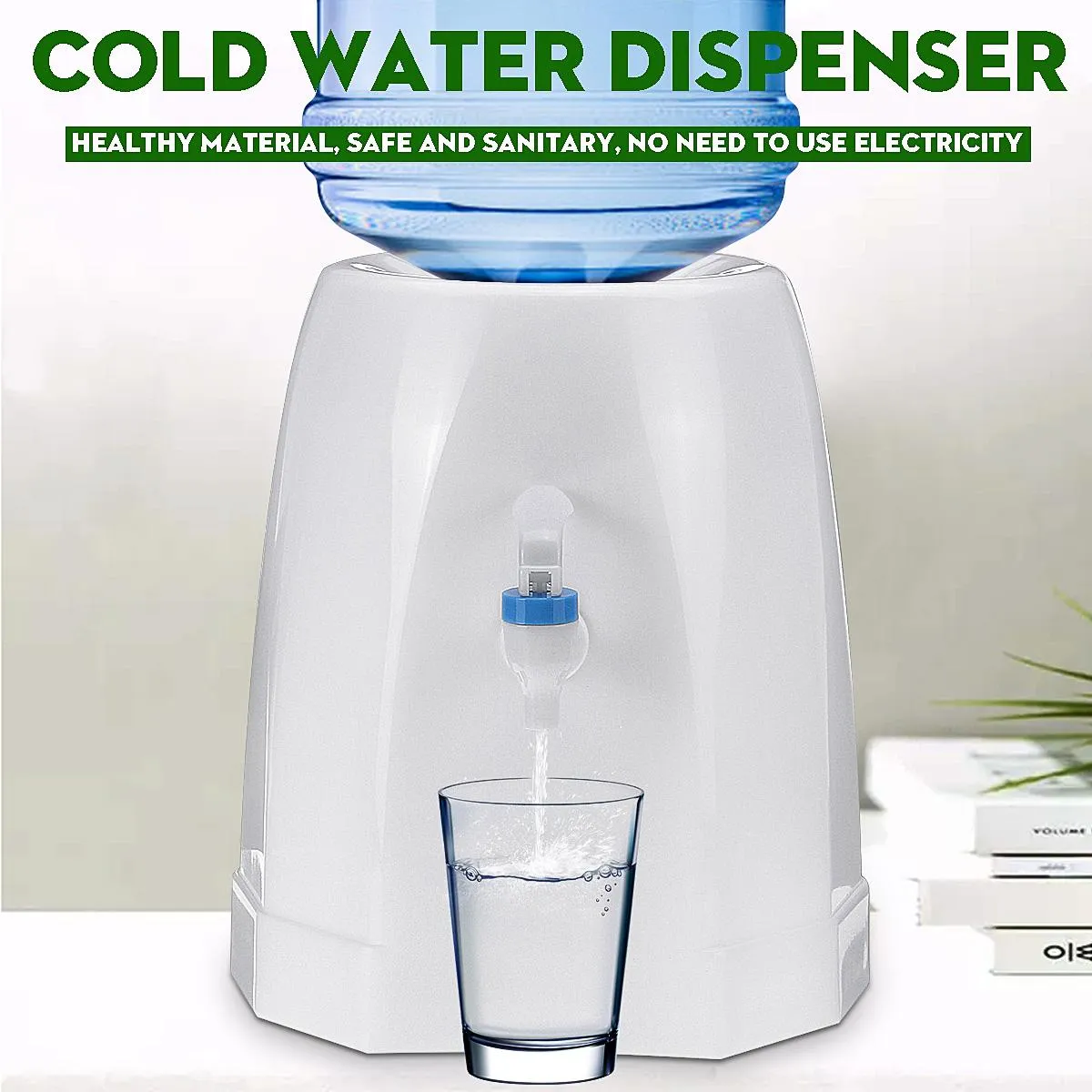  Dispensador de agua, dispensador de agua con temperatura de agua  ajustable, dispensador de agua fría y agua caliente, dispensador de agua  para uso doméstico y oficina, color blanco : Herramientas y