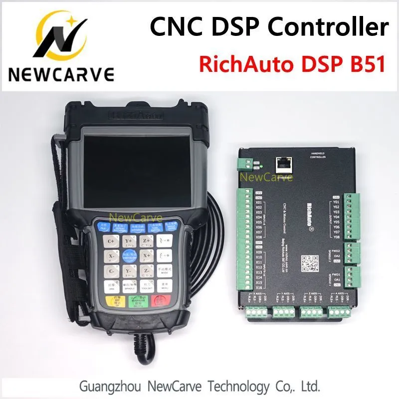 RichAuto DSP B51 CNC-Controller B51S B51E 3-Achsen-Controller für CNC-Router ersetzen DSP A51 Version NewCarve-Controller-Upgrade