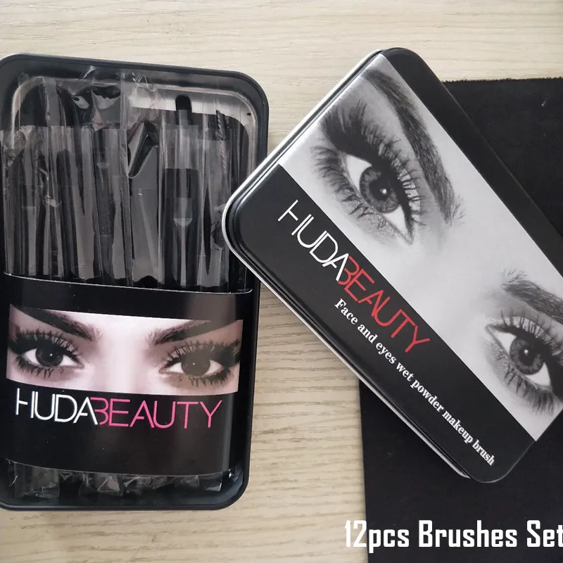 12pcs makeup pinceles Conjuntos Fundación Make Up Pinceaux à Pincel Set Brocha de Maquillaje Kit