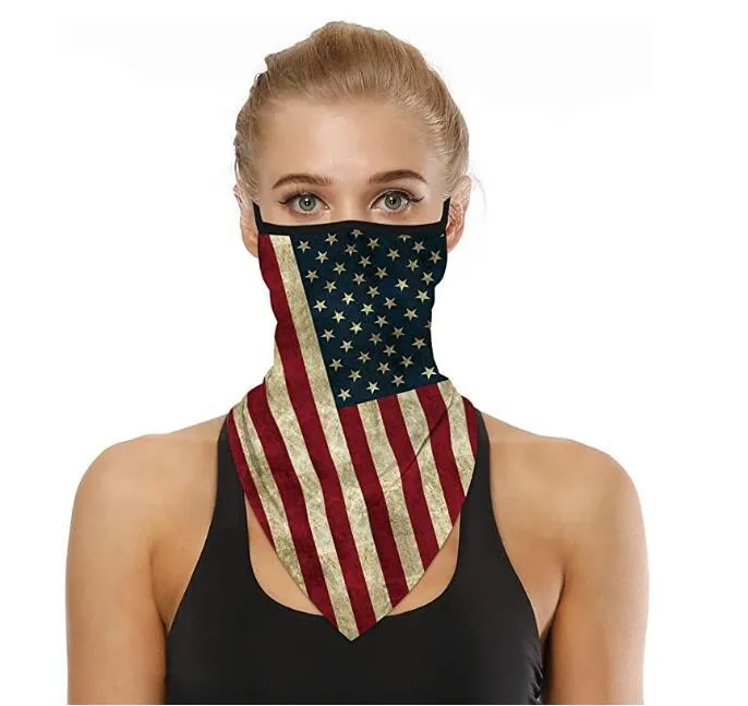 Fashion Mask Face Bandana Ear Loops Stylish Men Women Neck Gaiters for Dust Wind Motorcycle Multi-purpose Neck Warmers Scarf