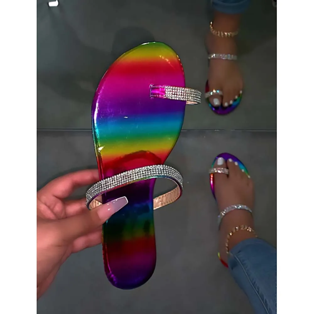 2020 New Designs Womens Tie Dye Diamond Sandals Wholesale