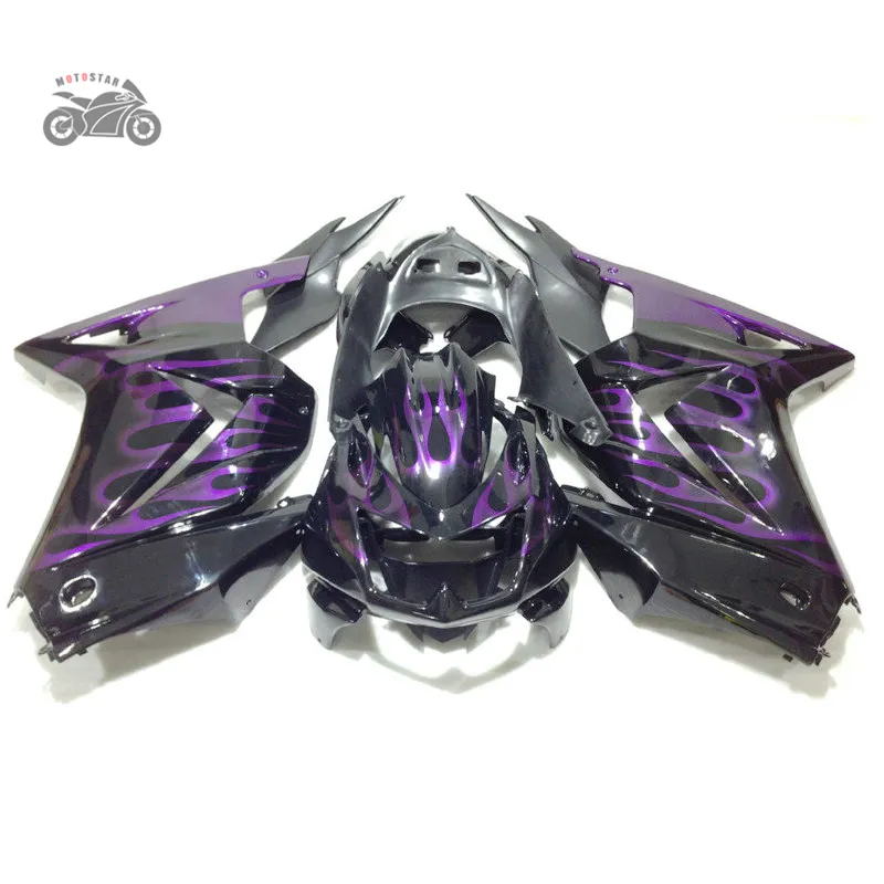 Wtryskiwacze Zestaw do Kawasaki Ninja 250R ZX250R ZX 250 2008-2014 EX250 08-14 Purpurowy Racing Racing Motorcycle Fooding Nadwozie AB5