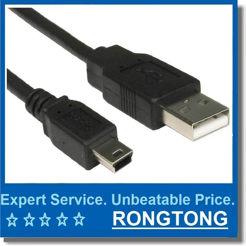 5-poliges USB-Kabel, 80 cm, Mini-USB-Kabel, 5-poliges USB-zu-Mini-5-poliges Kabel, OD3,5, reiner Kupferkern