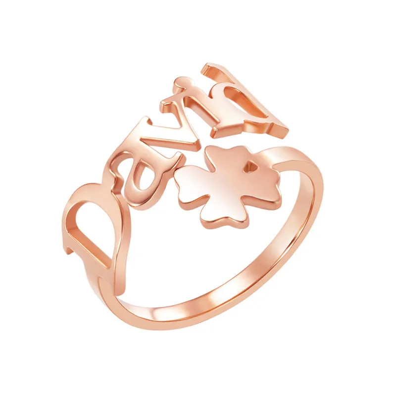 Costum Old English Initial Letter Ring Jewelry Free shipping|Simply Bo