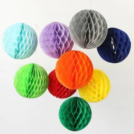 Papierowe kulki Tissue Party Decorations Paper Ball Pom Pom Poms Lantern Party Decor Craft Wedding Event Party Supplies 15cm