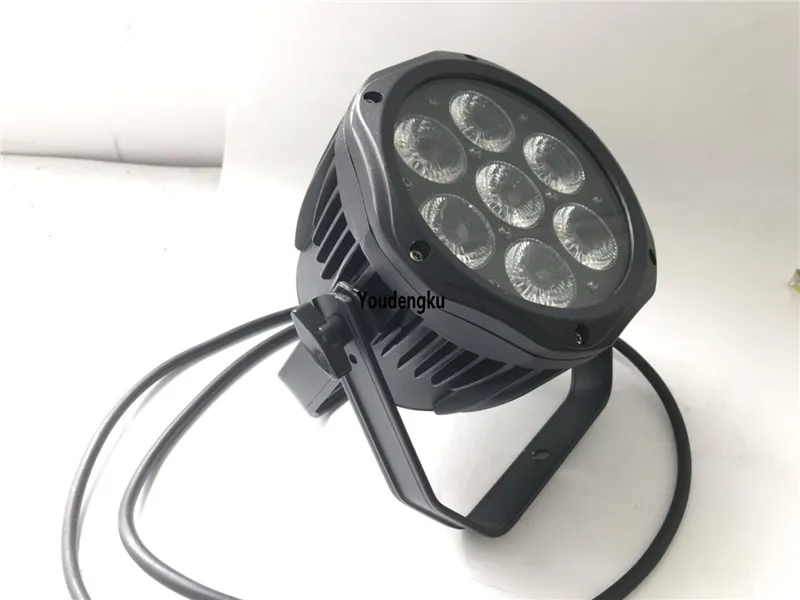 10 peças de mudança de cor 6in1 par levou rgbwa uv 7x18 w dmx interior levou parcans luz