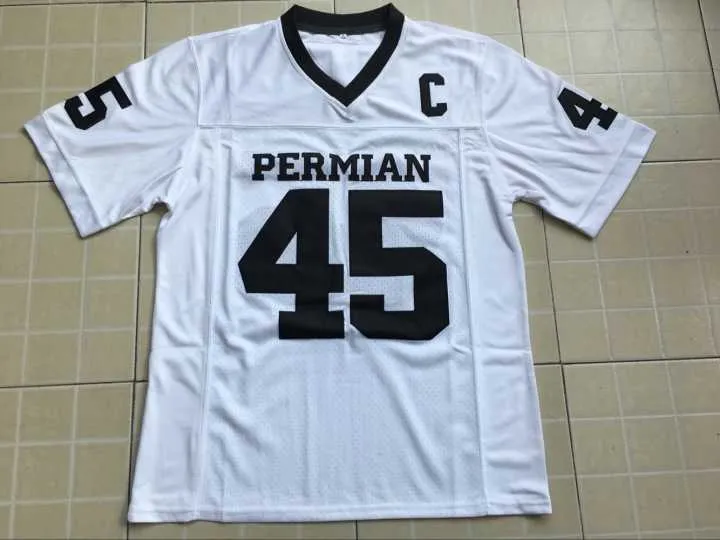 45 Boobie Miles Friday Night Lights American Football Jerseys With C Patch #35 Boobie Miles Men`s High School Jersey Swen Stitch