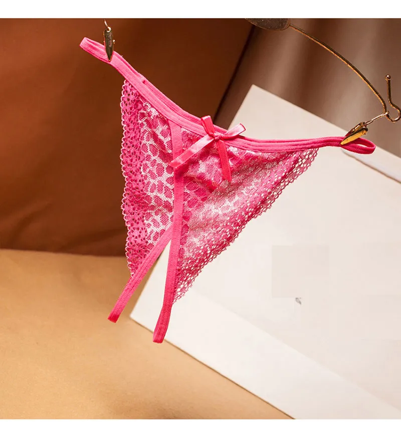  Sexy Woman Panties Open Crotch Lace Thong 3 Pieces (Color : A,  Size : 40-60kg) : Clothing, Shoes & Jewelry