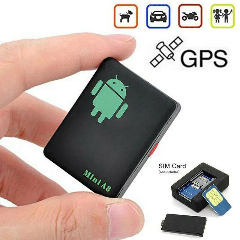 Mini A8 Car GPS Tracker Global Real Time 4 Frequency GSM/GPRS Security Auto Tracking Device Support Android For Children Car Pet Vehicle