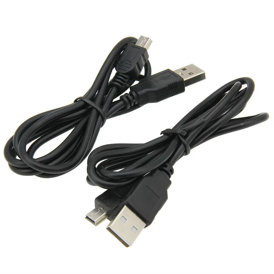 1m USB 2.0 A ila mini B 5 Pin Erkek Veri Senkronizasyon Şarj Cihazı Kablosu MP3 MP4 GPS Kamerası 100 PCS için