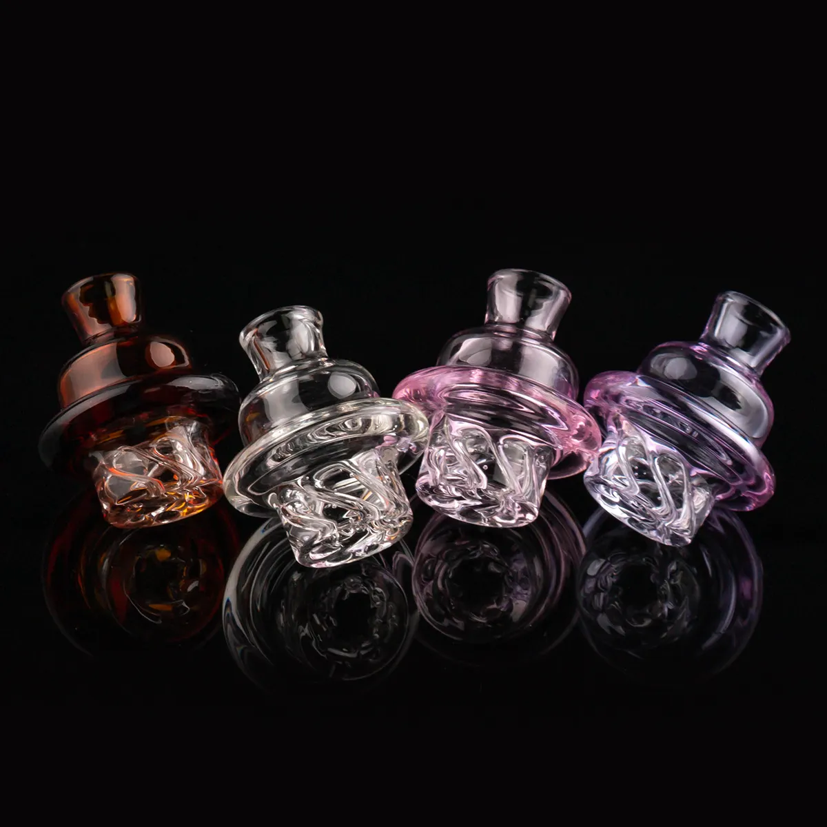 Accesorios para fumar Vidrio colorido Spin Carb Cap Cyclone Riptid fit 25 mm Cuarzo Banger Nails Tuberías de agua Bong Dab Oil Rigs