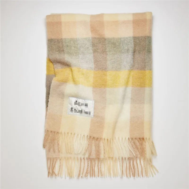 Classic Red Scarf Shawl Plaid Warm Shawl Fashion Tassel Wrap Scarf Sofa Bed Blanket Autumn Winter Adult Blanket1403622