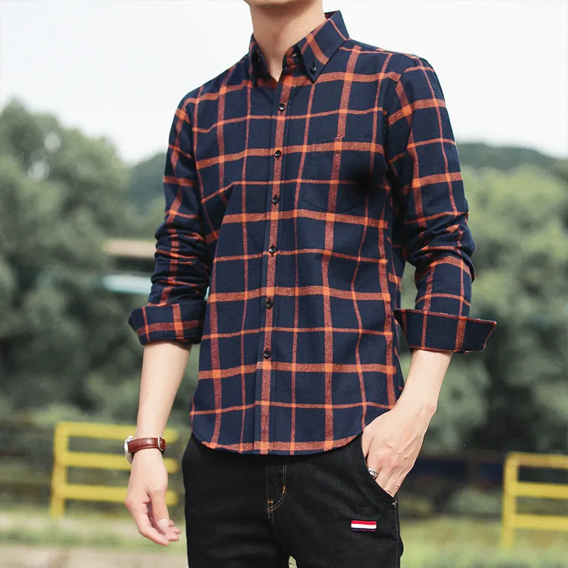Checkered shirt mens online