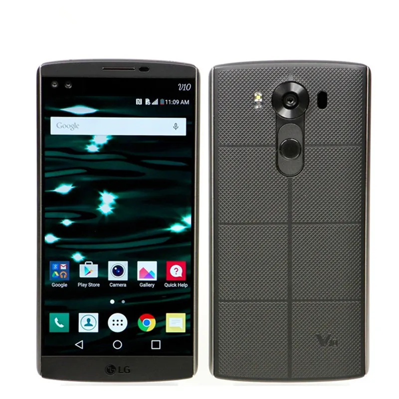 Cell Phone Original Recuperado LG V10 H900 H901 H960 Hexa núcleo 4GB RAM 64GB ROM 16MP câmera LTE 4G Desbloqueado Celular