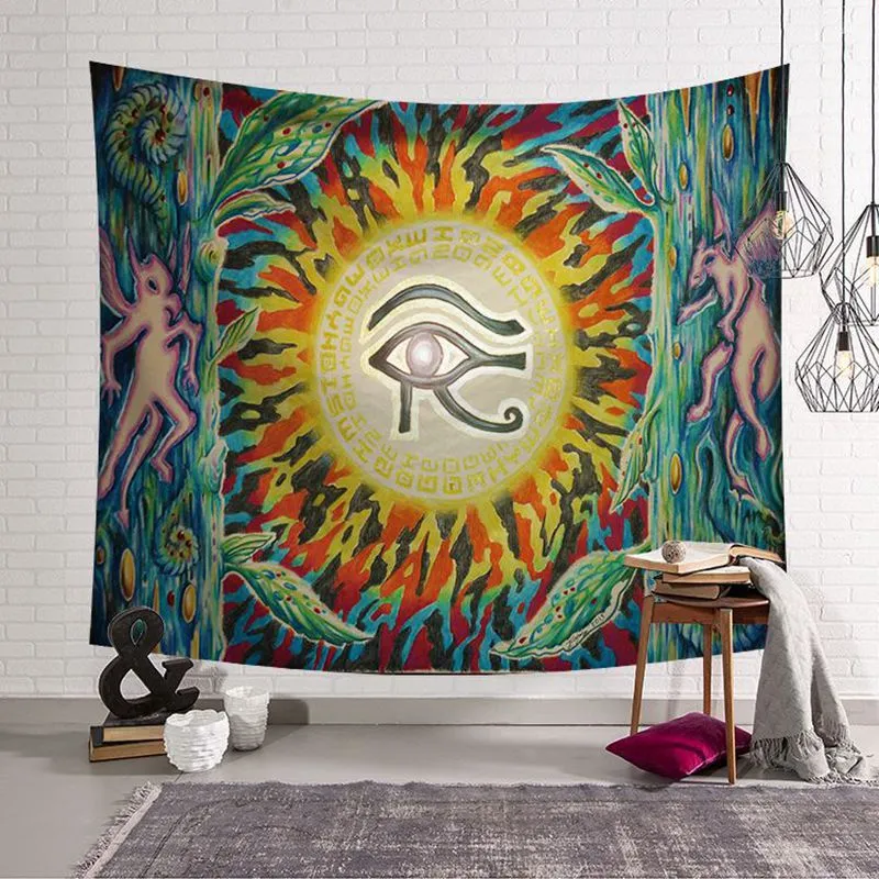abstract art tapestry eye wall hanging apartment home decoration accessories moroccan tapiz modern decorative tenture mural