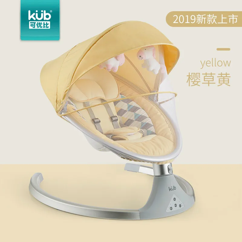 & Cradles Electric Rocking Chair Baby Cradle Recliner Sleep Newborn Comforting Hair