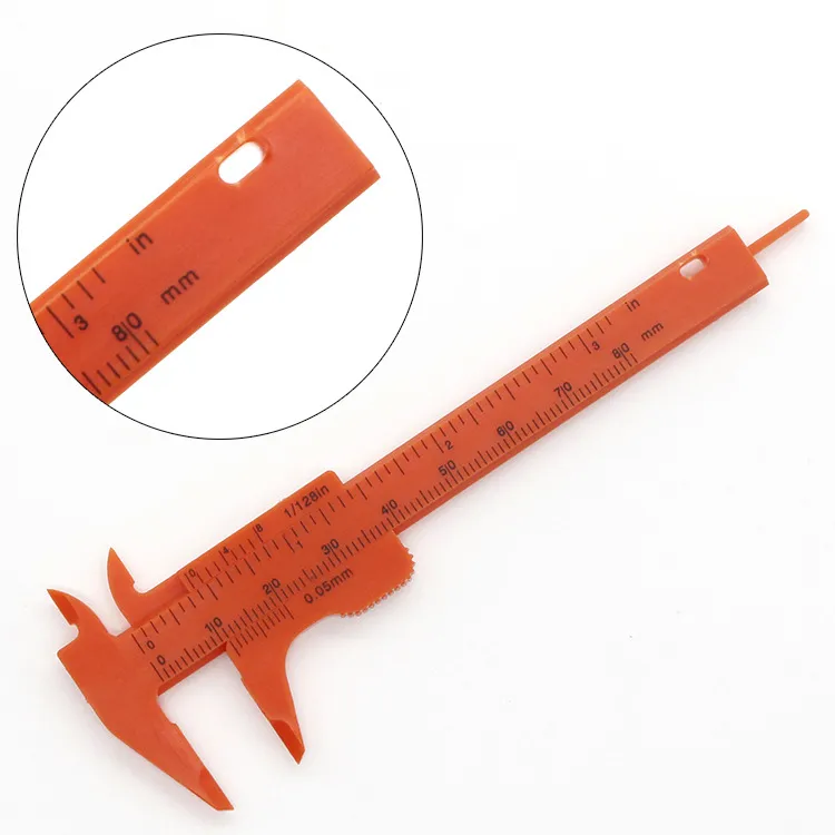 Bernier Ruler Portable Mini Vernier Caliper Ruler Micrometer Gauge 80mm Length ...