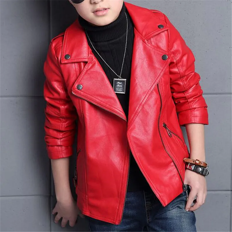 2020 New Unisex PU Leather Kids Jackets Boys For Boys And Girls