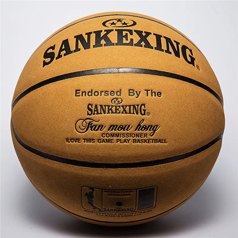 Sankexing Basquete Profissional Basquete Basquete Tamanho 7 Couro