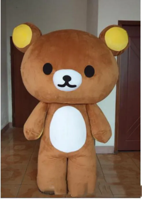 حار بيع جنبان rilakkuma الدب التميمة ازياء الكبار الحجم عالية الجودة هالوين الحزب شحن مجاني