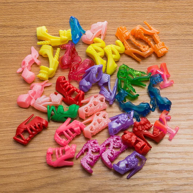 Gratis verzending speelgoed 20 pop schoenen marionet hoge hakken pop kristal schoen accessoires accessoires geschikt voor 30 cm poppen