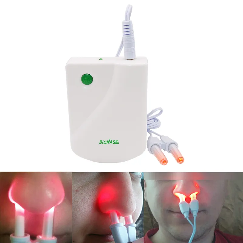 Nose Treatment Rhinitis Sinusitis Cure Therapy Massage Hay fever Low Frequency Pulse Laser Nose Health Care Machine Support Wholesale