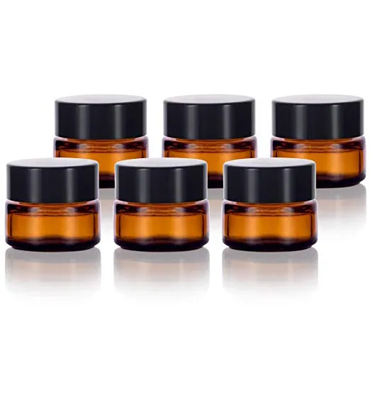 Beauticom 200 Stück Runde Gläser 3 Ml Mit Weißen Deckeln – Transparent, Für Schmuck, Farben & Bastelbedarf
