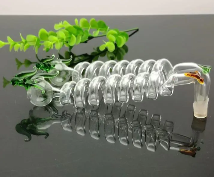 GlassBongCo. SpiralFlex Glass Bong Color Faucet, Multi Spiral Design