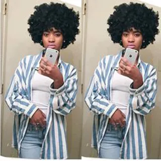 novo penteado branco brazilian cabelo Africano Americ curto encaracolado naturais peruca Simulação Cabelo Humano afro peruca curta encaracolado para as mulheres