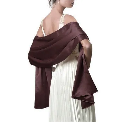 Chiffon Wedding Shawl Wrap: Silky Bridal Bridesmaid Cover Up Soft Evening  Scarf