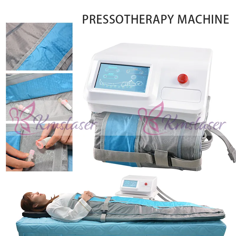 Pekskärm lymfatisk dränering infraröd pressoterapi bantningsmaskin för kroppsavlappning formning massage enhet