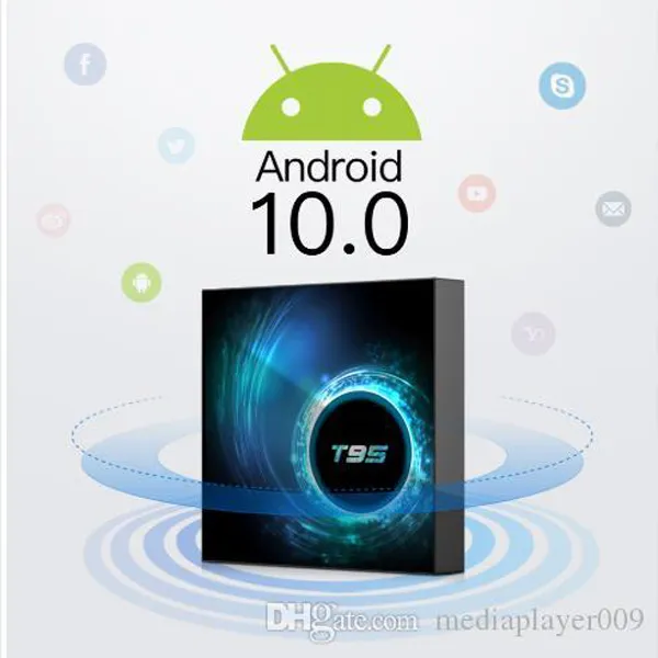 T95 H616 Android 10.0 TV -låda 4GB 32GB 64GB Allwinner H616 Quad Core 1080p H.265 4K Media Player Set Top Box 2.4G WiFi