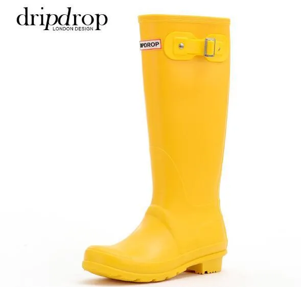Rain boots women sales yellow