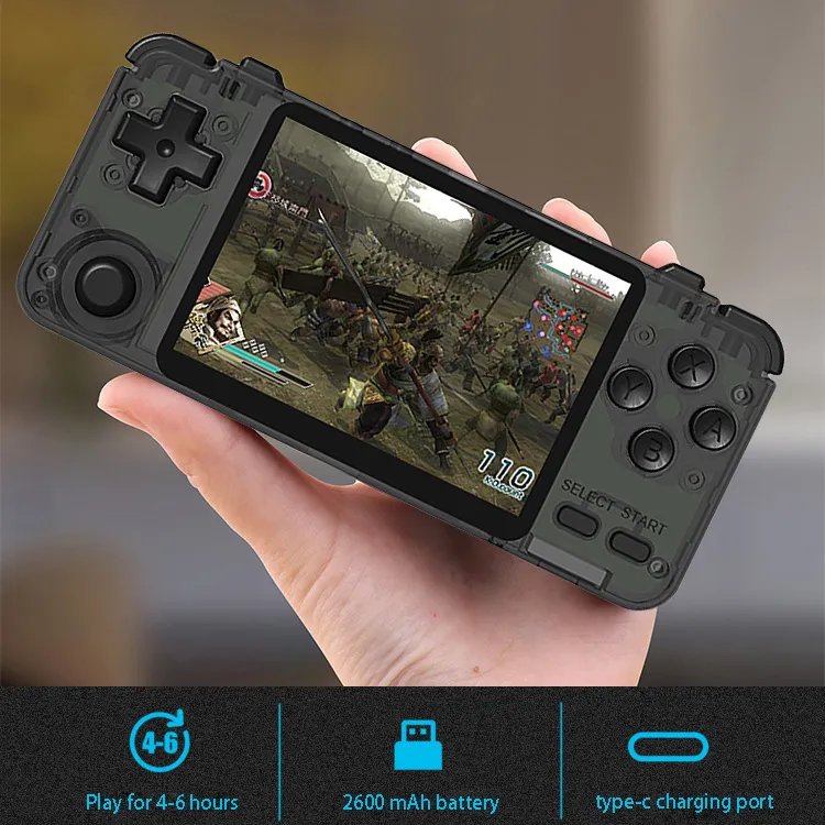 Rk2020 3.5Inch Retro Console IPS Sn Portable Handheld Game Console PS1