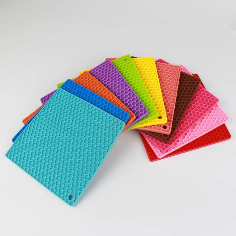 Masa Mat Askabır Kase Pad Placemats Silikon Pişirme Paspaslar Liner Coaster kaymaz Silikon Mat Isı Yalıtım Pedi DH1048