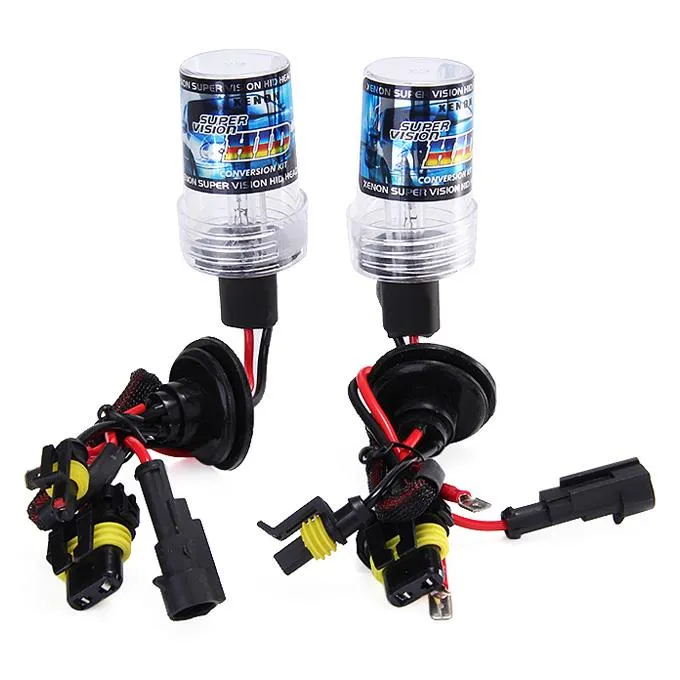 6000K Car H7 35W HID Xenon Headlight Light Lamp Bulb Replacement - Black + White ( One Pair )