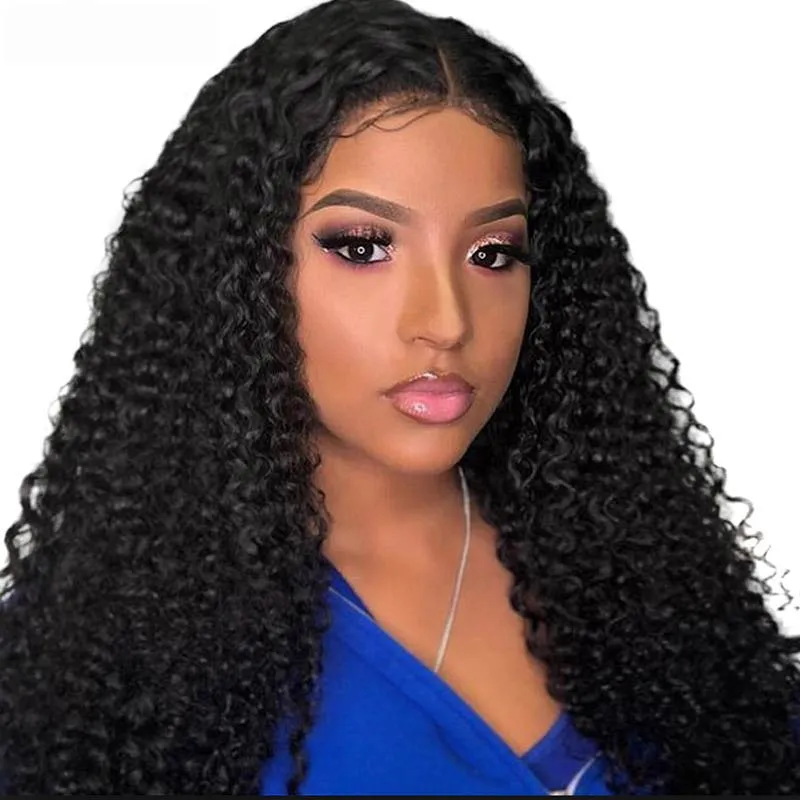 Ishow Peruvian Deep Curly Water Body Straight Human Hair Buntlar 4PCS Mänskliga hårförlängningar Partihandel Malaysiska Virgin Curly Hair Weaves