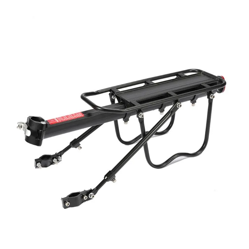 Bicycle Luggage Carrier Cargo Rear Rack Shelf Cycling Seatpost Bag Holder Stand Practical Aluminum Alloy Bike Cargo Pannier Tool