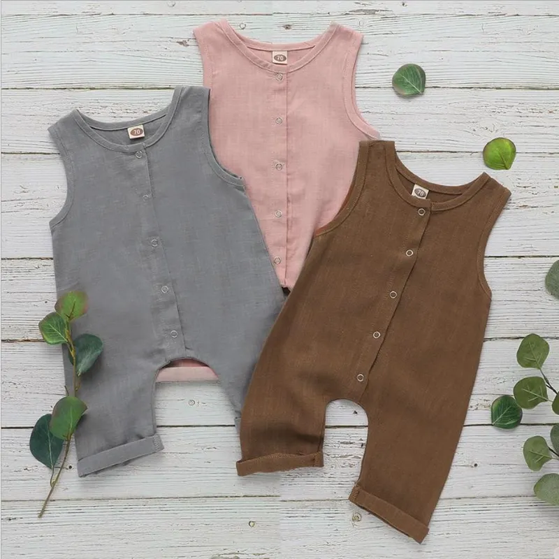 Ropa De Verano Para Bebé, Peleles De Un Solo Pecho Para Niño