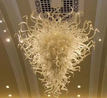 Moderne lampen kristallen kroonluchters verlichting kunst decoratie mooie LED licht bron handgeblazen murano glas hangende kroonluchter
